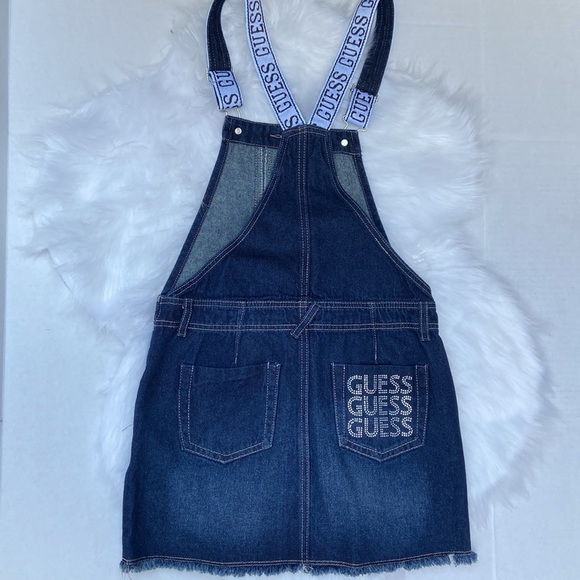 New GUESS Denim Jumper Skirt SZ 10 - Picture 6 of 6